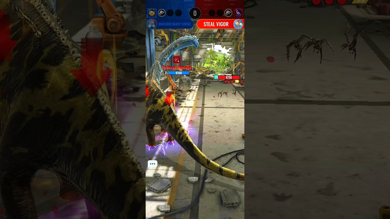 MONKEYONDACTYLUS Vs TITANOTHOLUS - Jurassic world alive #shortvideo #jurassicworld