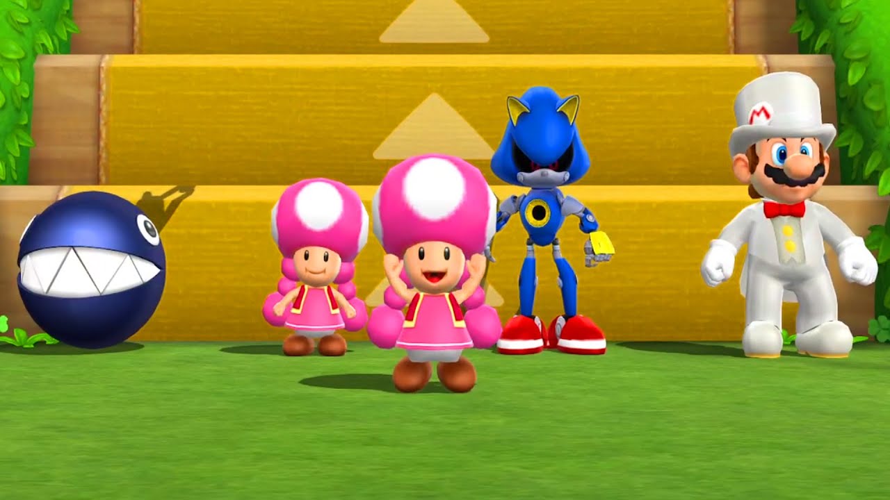 Step It Up Battle - Chain Chomp vs Toadette vs Metal Sonic vs Mario | Mario Party 9