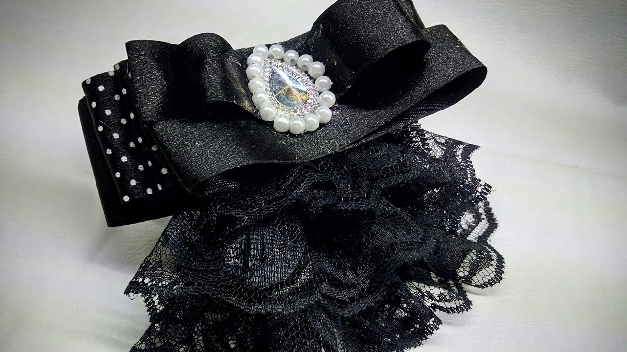BOW BROOCH CON ENCAJE/ MOÑO VICTORIANO CON ENCAJE/ BOW TIE BROOCH