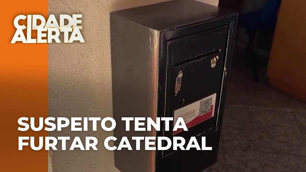 Suspeito tenta invadir catedral para furtar ofertas, no PR