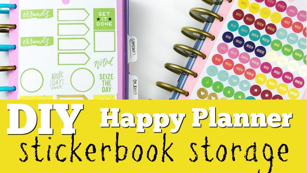 DIY | The Happy Planner Sticker Organization!