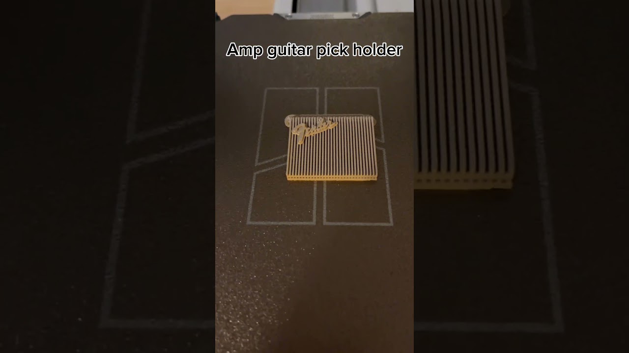 3D printed guitar pick holder #3dprintable #3dprintedtoys #3dprinting