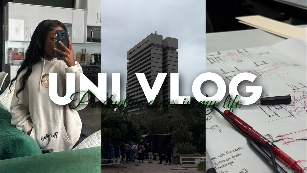 Architecture Student Diaries📐: Productive days + Sleepless nights | South African YouTuber