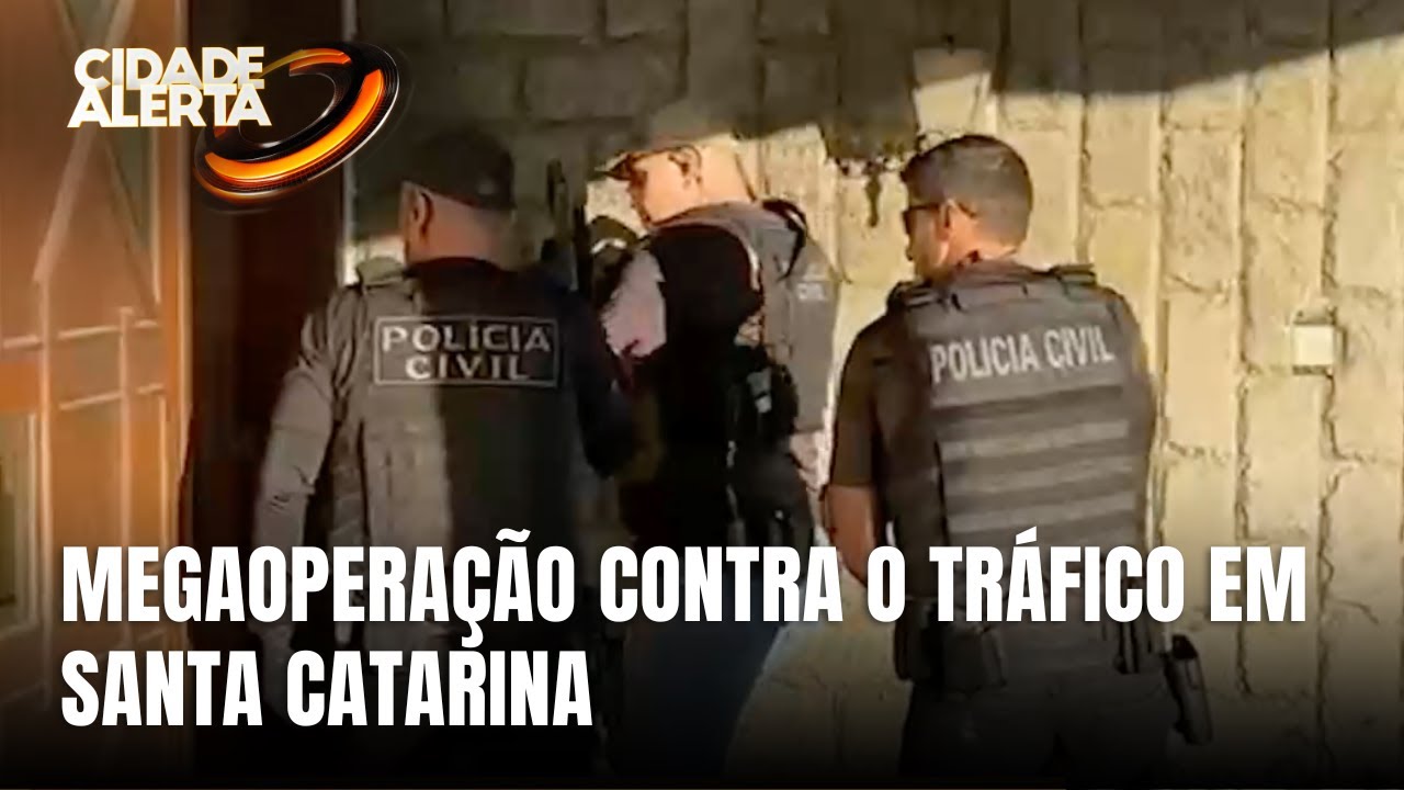 Megaopera&ccedil;&atilde;o da Pol&iacute;cia Civil combate tr&aacute;fico de drogas em SC