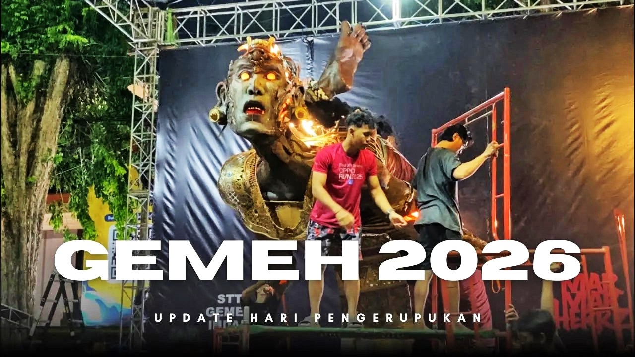 PASANG TAPEL, TANGAN & ASESORIS OGOH OGOH GEMEH DI HARI PENGERUPUKAN