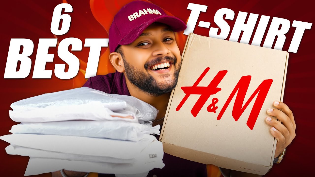 6 New H&M T-Shirts for Men 🔥 H&M T-Shirt Haul Review 2025 | ONE CHANCE