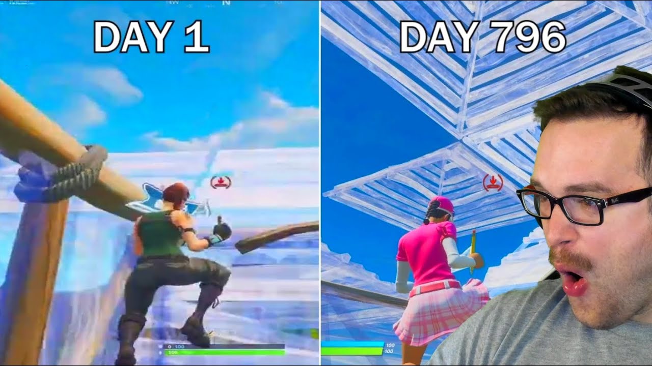 Reacting to Raider464's 800 Day Progression (Fastest Editor in Fortnite)