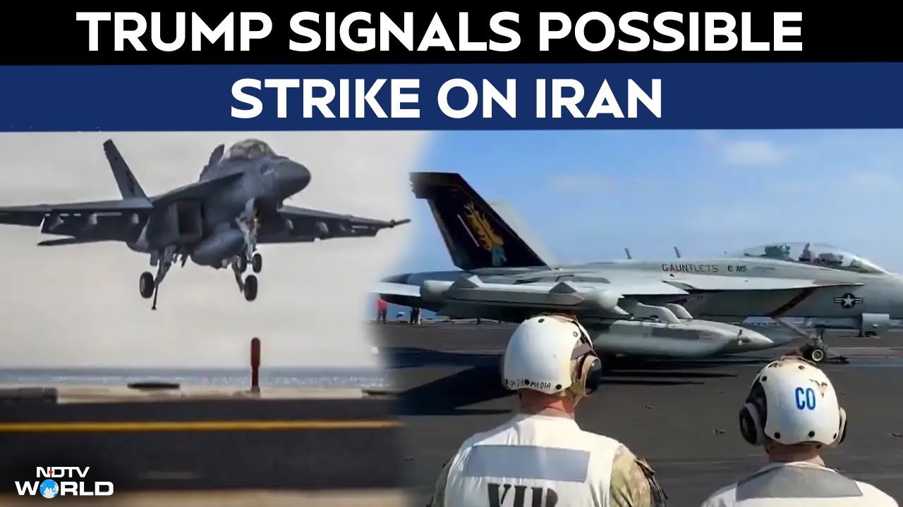 US Iran News Today | Middle East Tensions Rise As Trump Signals Possible Strike On Iran