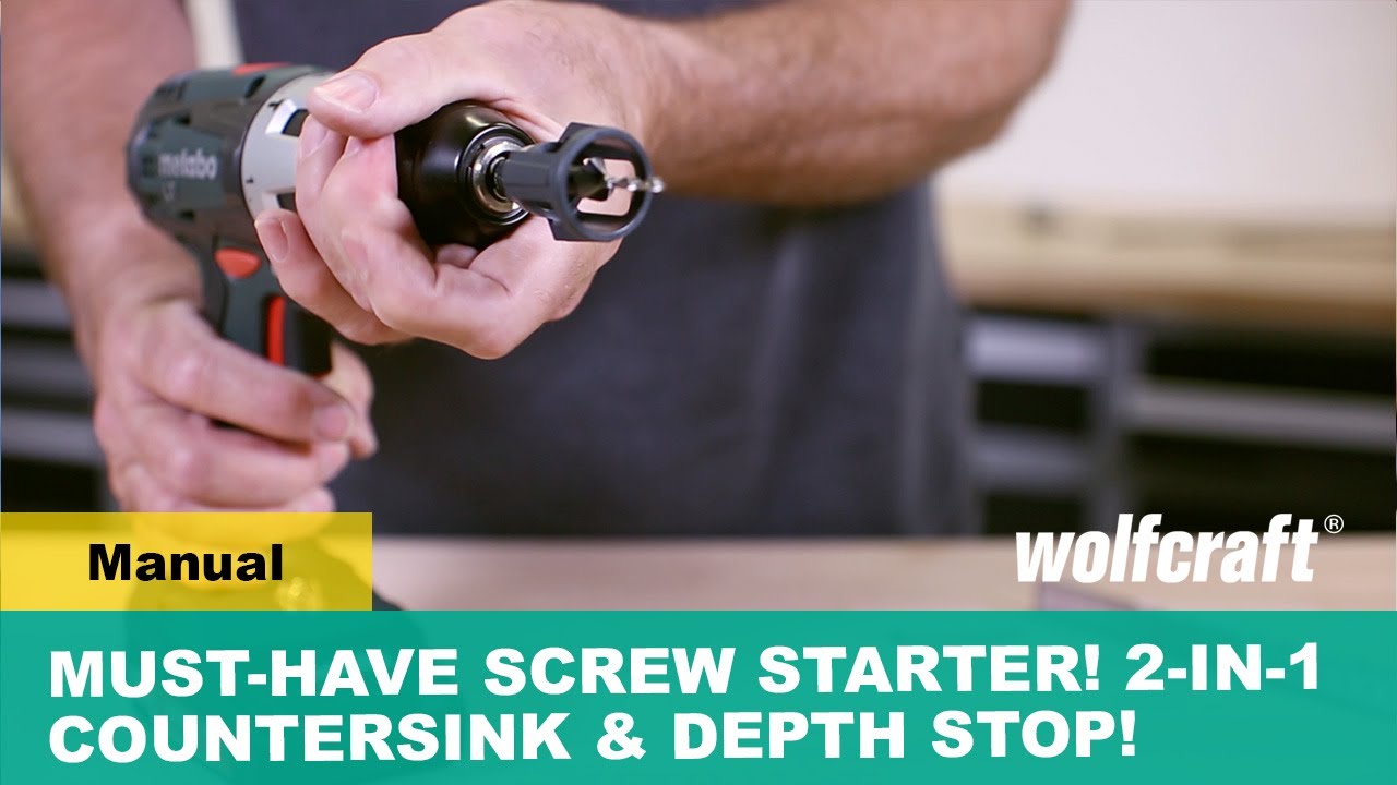 Must-Have Screw Starter! Clean Results Every Time With This 2-in-1 Countersink & Depth Stop!