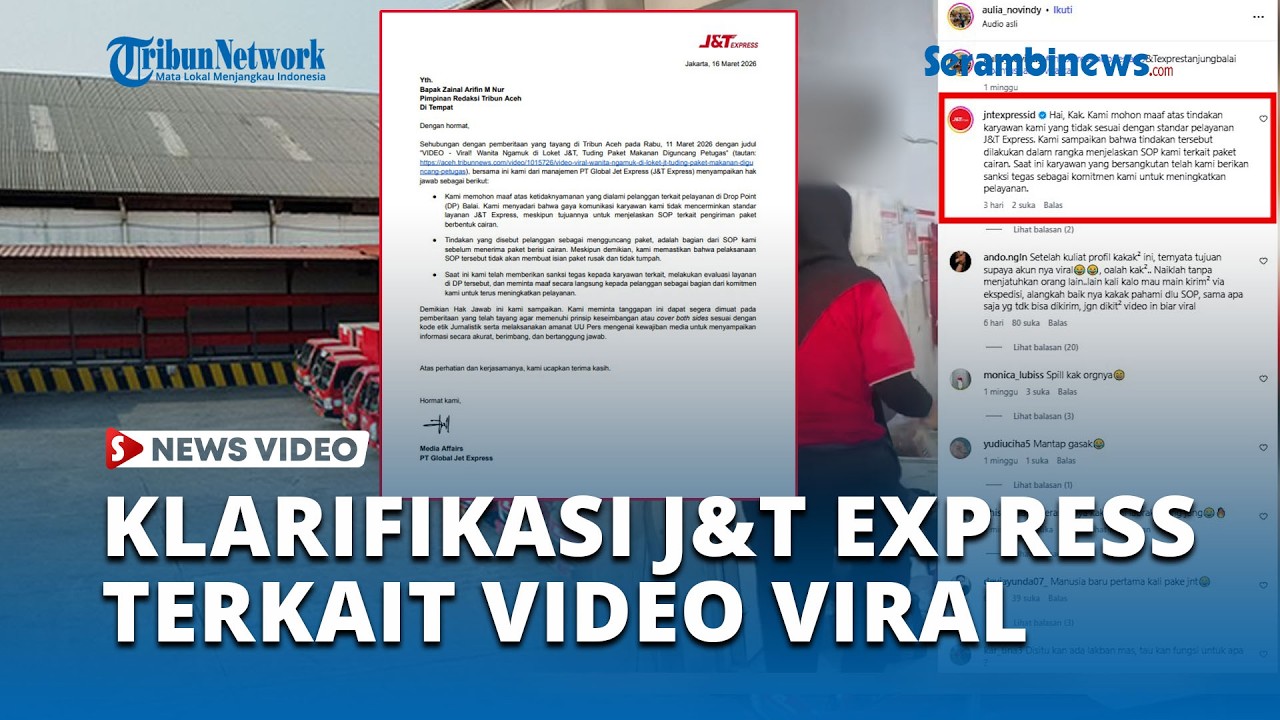 Klarifikasi J&T Express Soal Video Viral Pelanggan Marah di Loket Pengiriman