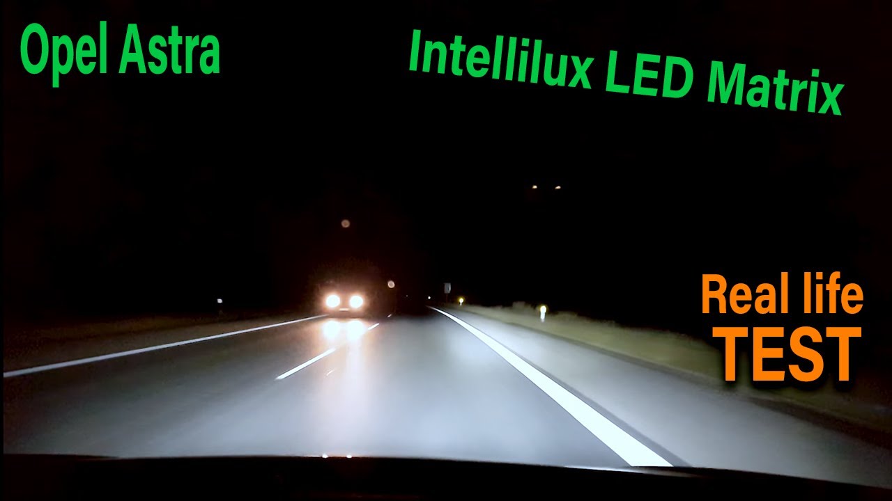 *TEST*  -  Opel Astra with LED Matrix