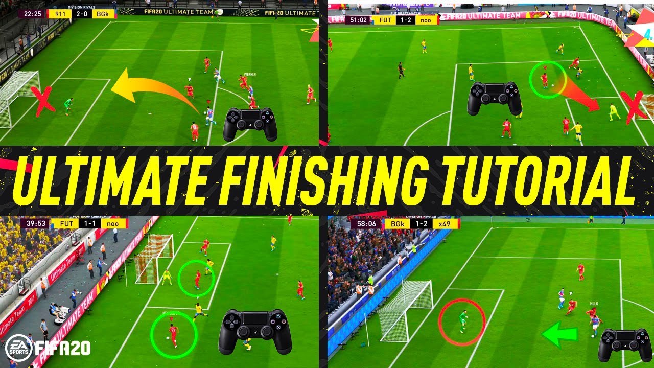 FIFA 20 ULTIMATE FINISHING TUTORIAL - SECRET SHOOTING TIPS & TRICKS - HOW TO SCORE GOALS (H2H & FUT)