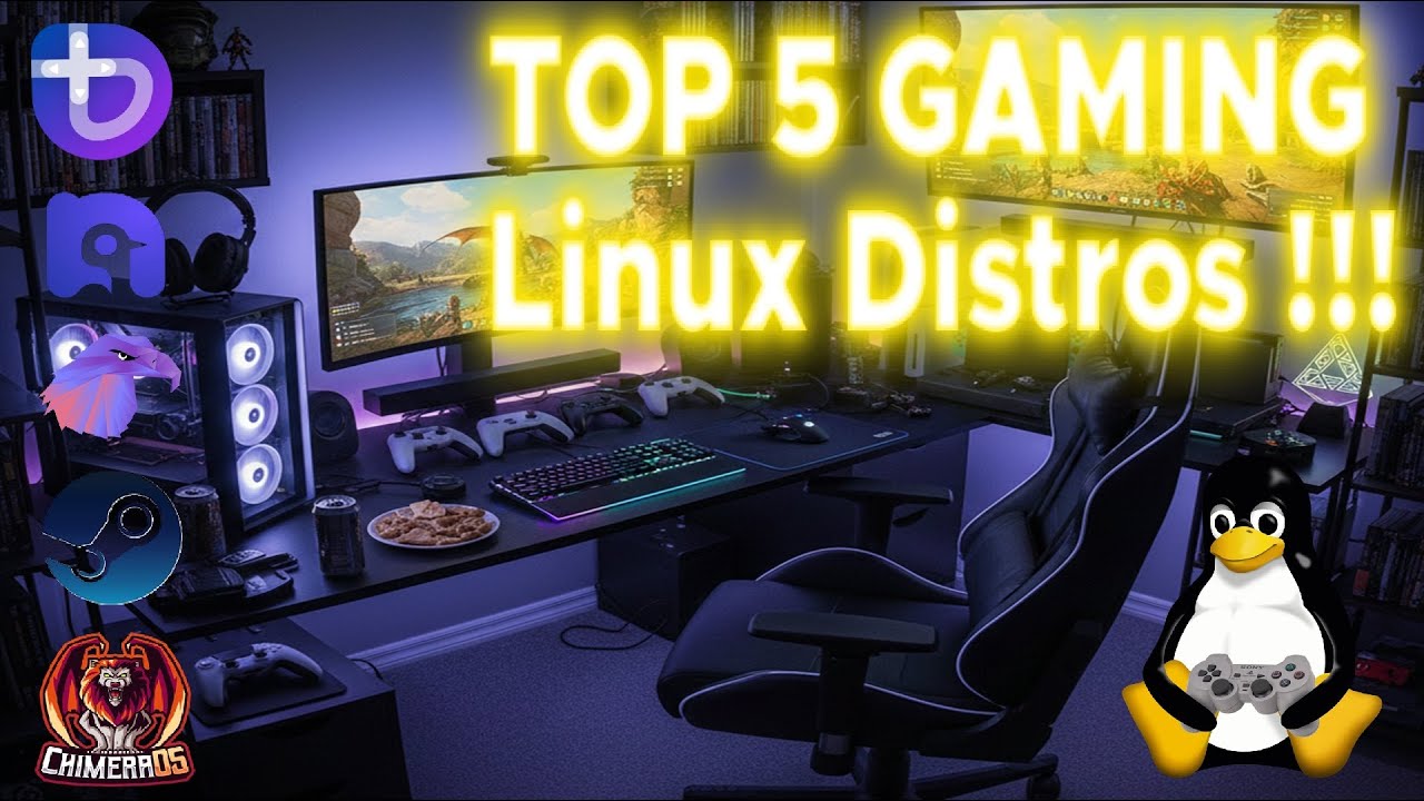🔥 TOP 5 Linux 🐧Gaming Distros 🎮 !!!