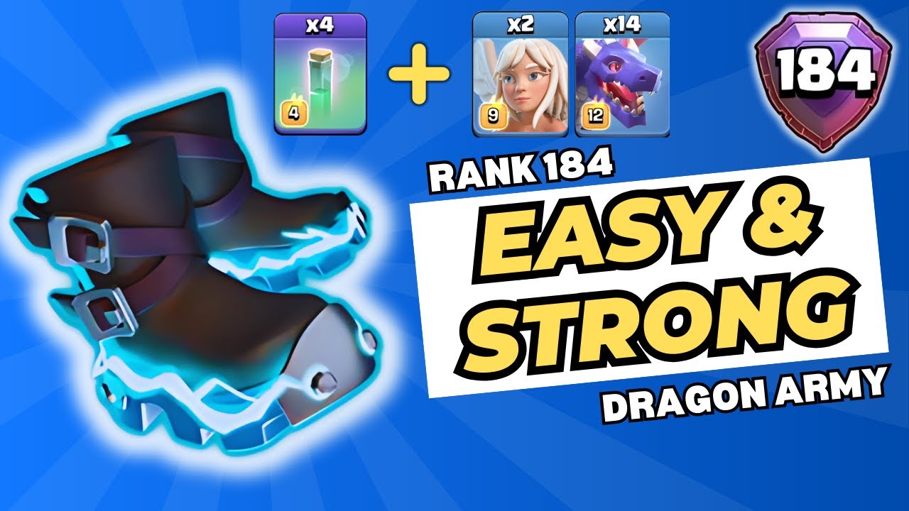 This STRONG Dragon Attack Got me Rank 184! Clash Of Clans Strategy