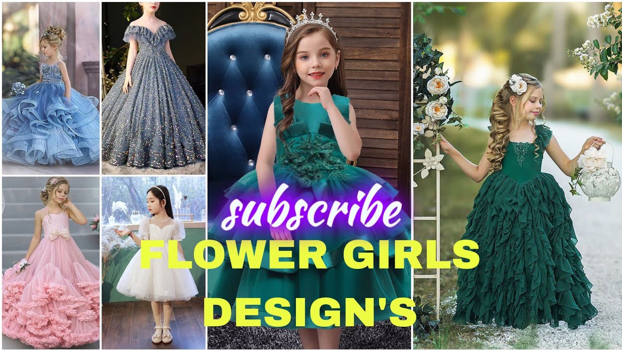 Flower Girls Dresses👗 and Junior Bridesmaid Dresses For Wedding 2025
