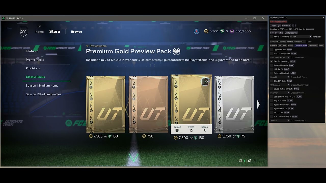 FC 25 | How use skip pack opening