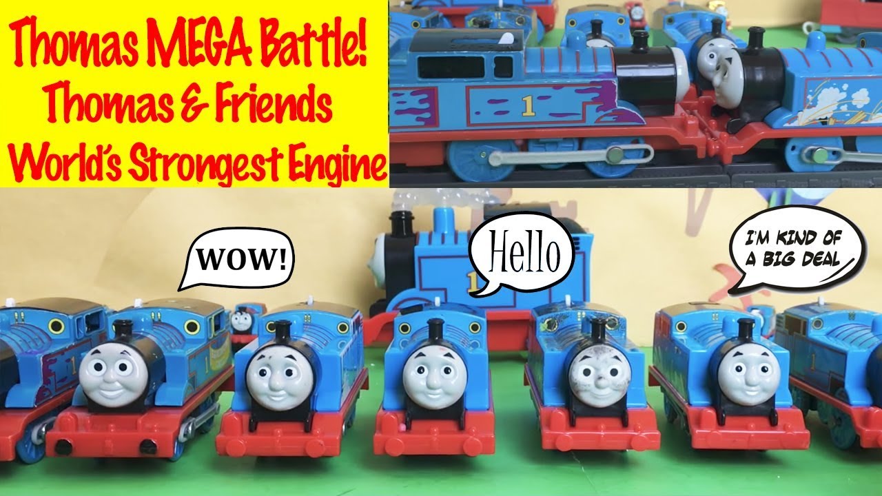 Thomas MEGA Battle - World's Strongest Engine with Thomas and Friends Toy Trains