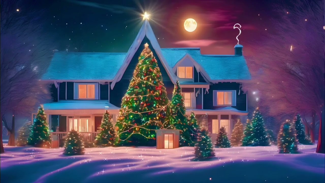 | Neon Snowfall ❄️ | Retro Synthwave Christmas Mix |