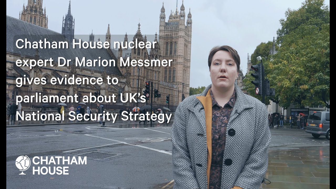 Эксперт по ядерной безопасности Chatham House доктор Мэрион Мессмер даёт показания в парламенте В...