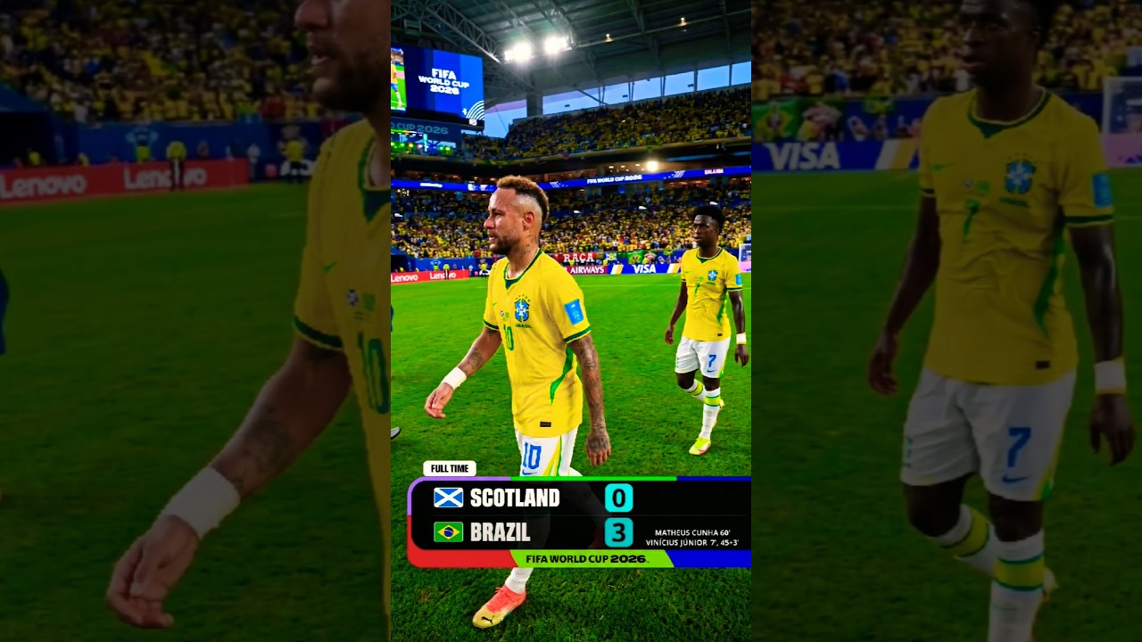 Brazil vs Scotland | World Cup 2026 Highlights #BrazilVsScotland #WorldCup2026 #FootballHighlights