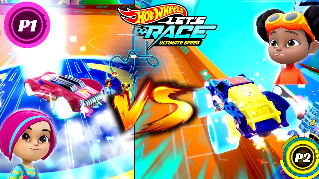Hot Wheels Let´s Race Ultimate Speed – Brights with Power Surge VS Spark with Baja Jump Truck