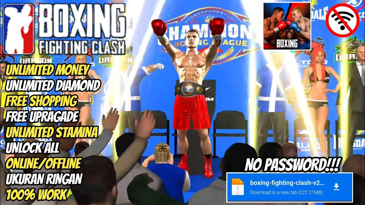 BOXING FIGHTING CLAS Mod Apk Unlimited Money & Diamond Free Shopping & Upragade 100% Work