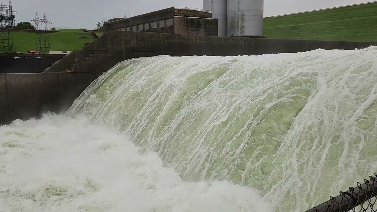 Flood Gates Denison Dam Lake Texoma 04/30/2025
