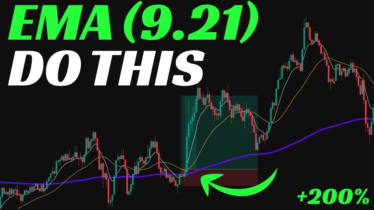 🔥 Стратегия скальпинга по 9/21 EMA не работает? Добавьте эти лучшие настройки скальпинга по 200 EMA!