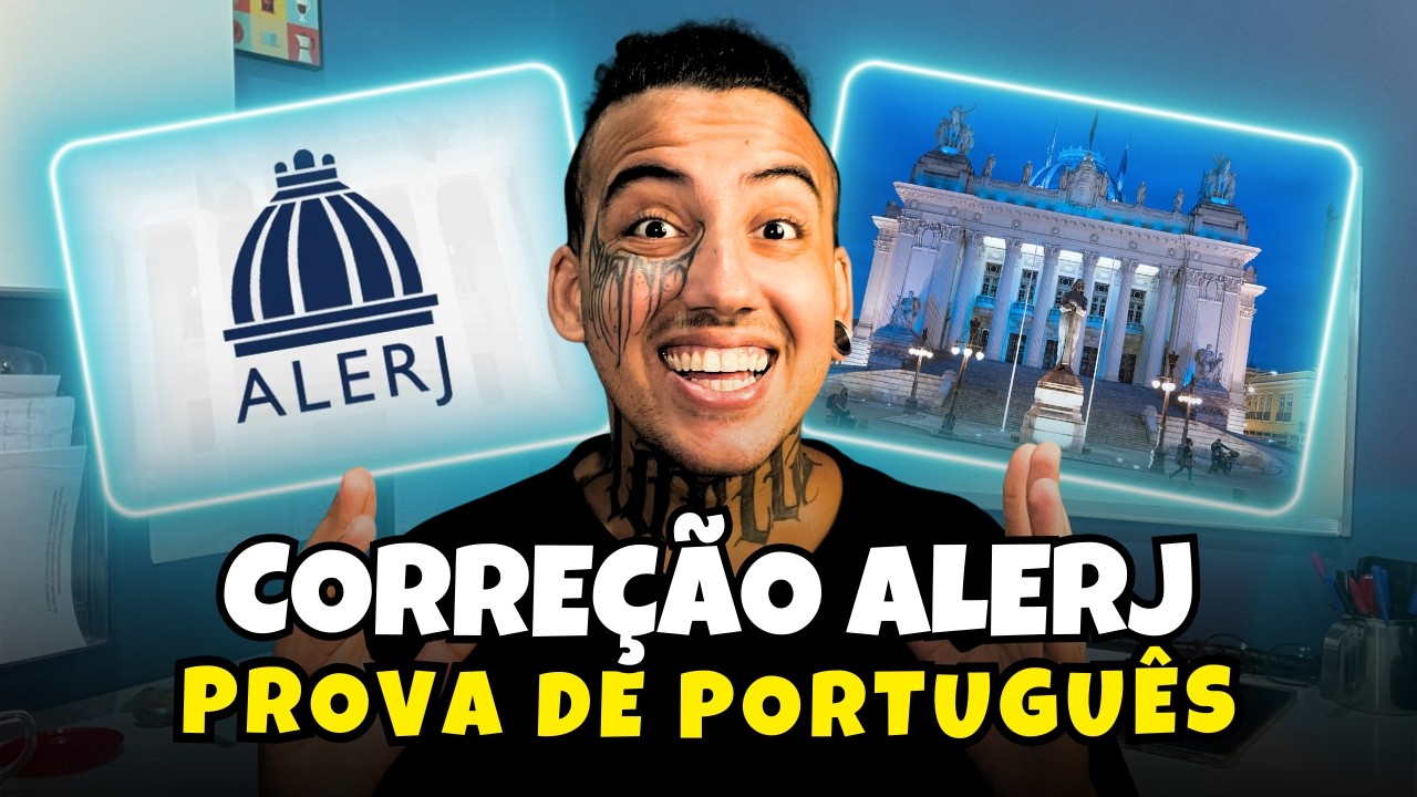 ALERJ 2026: correção de PORTUGUÊS ao vivo | Curso completo de PORTUGUÊS para concursos públicos