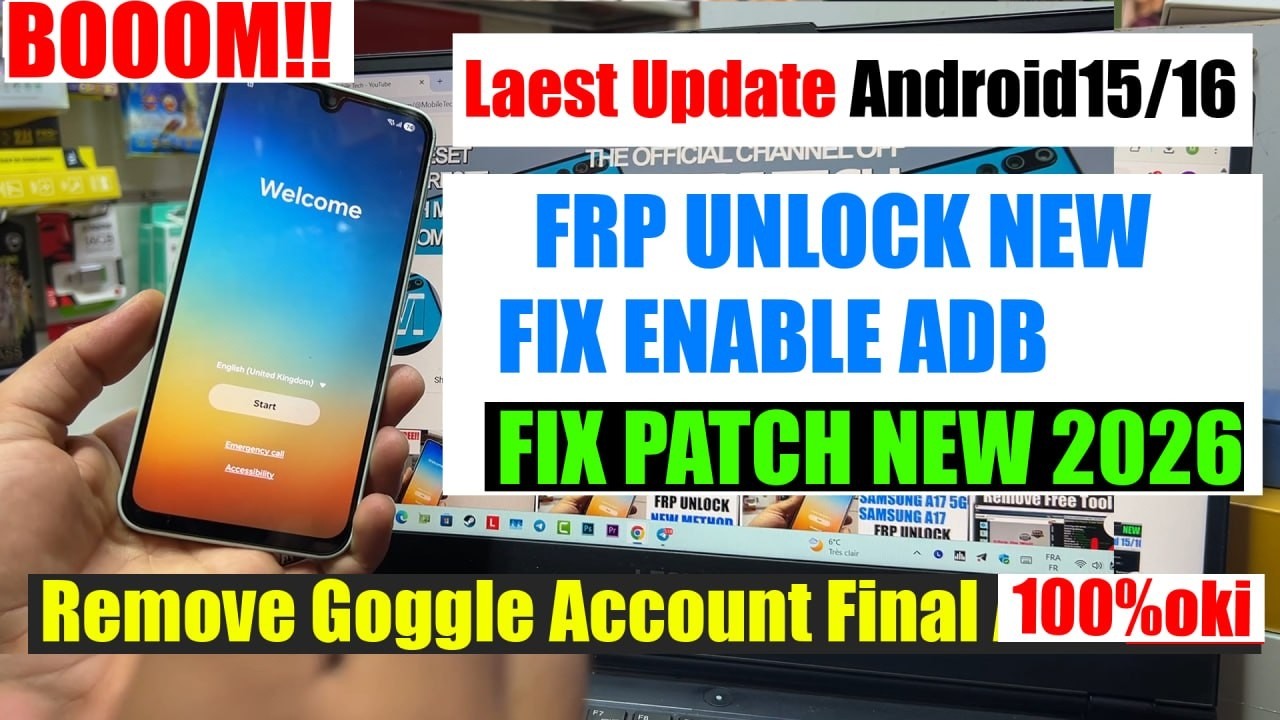 All Samsung Galaxy FRP bypass 2026 Unlock Tool, remove Google account | Remove FRP | Android 15/16