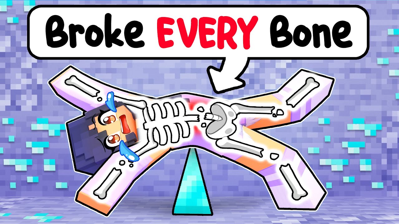 Aphmau Broke EVERY BONE in Minecraft!
