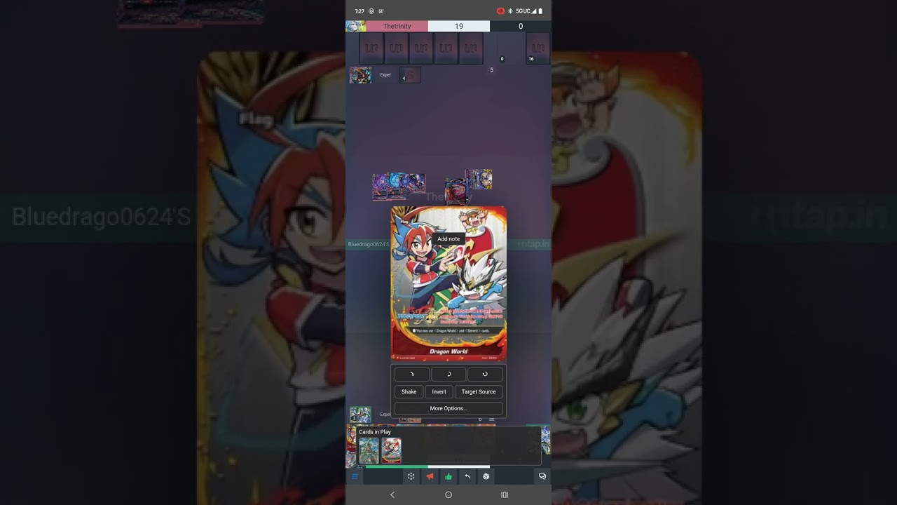 FC buddyfight match Gargantua slash vs Dark Burial Executer Dragon, Abygale