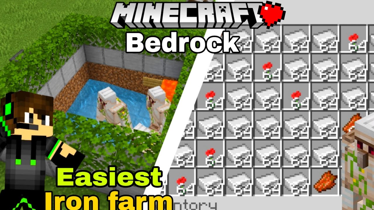 (Alternate) World&rsquo;s Easiest Iron Farm Build 🔥 100% Working | Minecraft 1.21