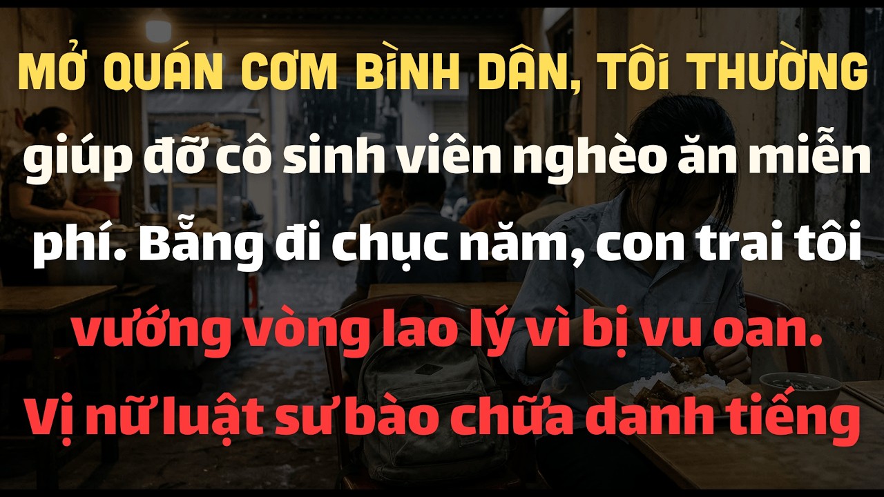 Mở Quán Cơm Bình Dân, Tôi Thường Cho Cô Sinh Viên Nghèo Ăn Miễn Phí. 10 Năm Sau, Con Trai Tôi Vướng