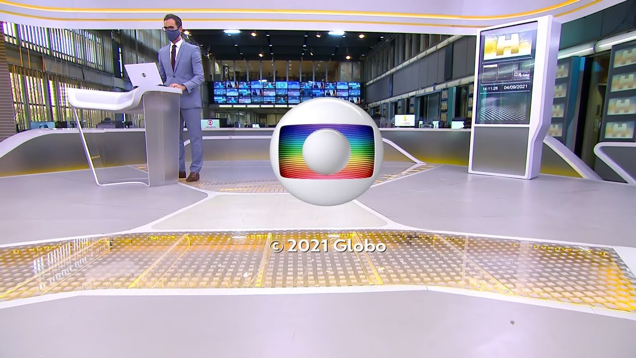 [HD60fps] Encerramento: Jornal Hoje com César Tralli na TV Globo - 04/09/2021