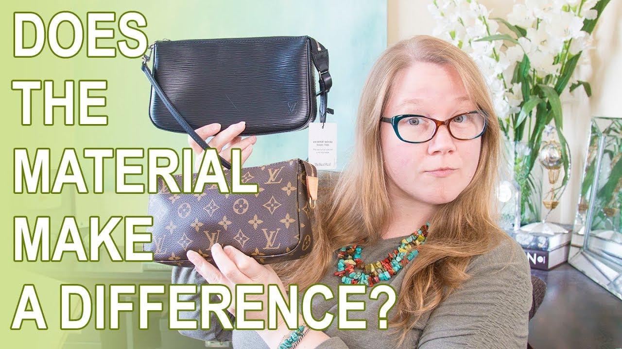 What Fits COMPARISON: Louis Vuitton Pochette Accessoires Canvas vs Epi || Autumn Beckman