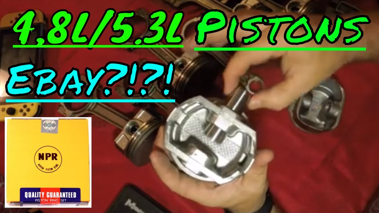 5.3 / 4.8 flat top Ebay NPR Nippon Piston and rings for a Gen4 rods ls9 cam 706 heads Gen iv