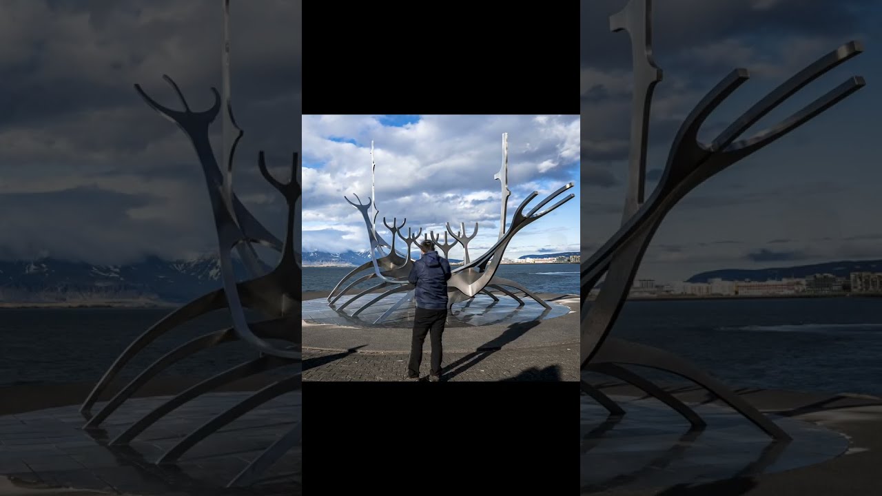Sun Voyager statue in Reykjavik