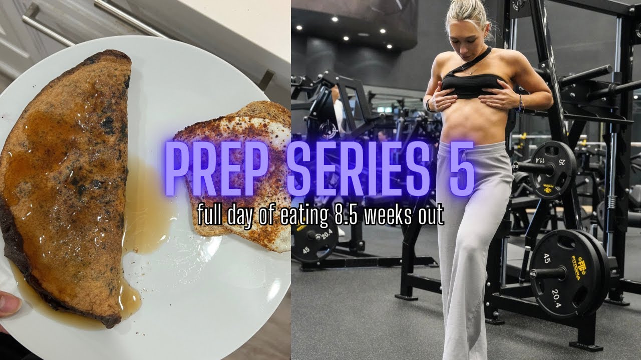 BIKINI PREP EP 5 | full day of eating 8.5 weeks out