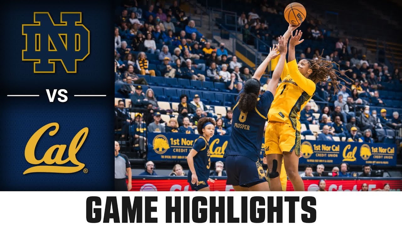 Notre Dame vs. Cal Game Highlights | 2025-26 ACC Women's Basketball