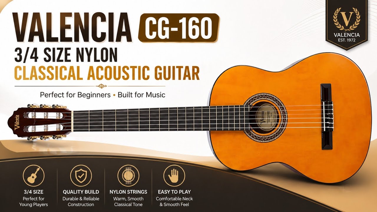 valencia CG - 160 3/4 Size |Valencia Classical Guitar review