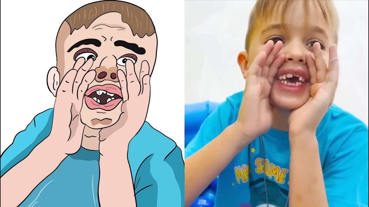 Vlad and Niki play with balloons vs CoComelon 😂 Funny Drawing Meme