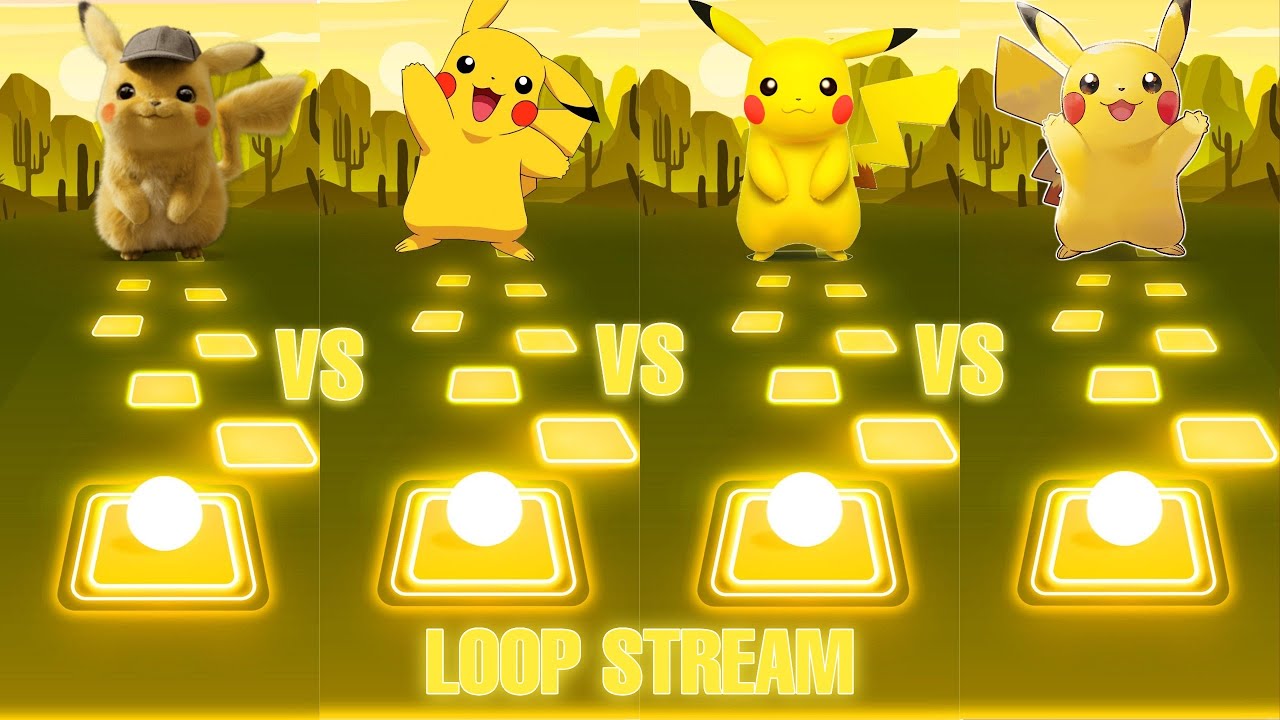 Tiles Hop - Pikachu vs Pikachu vs Pikachu vs Pikachu (Loop Stream)