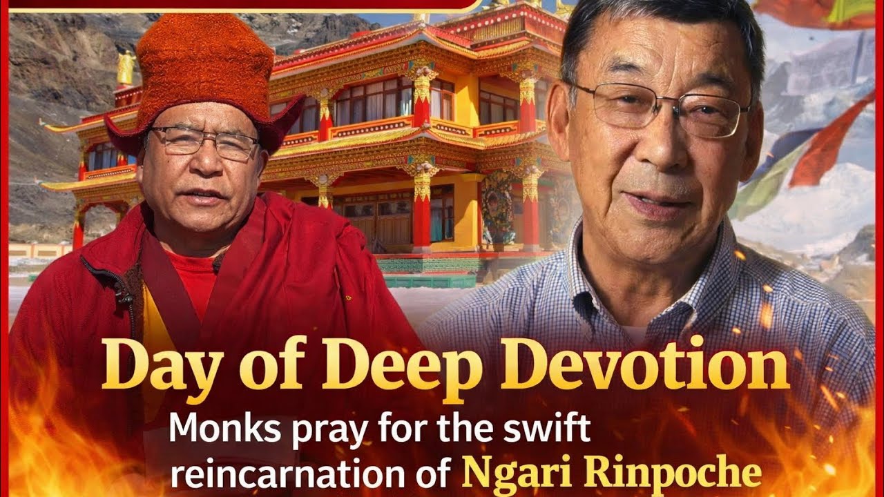 A day of deep devotion as monks of Karsha Gonpa pray for the swift reincarnation of Ngari Rinpoche.