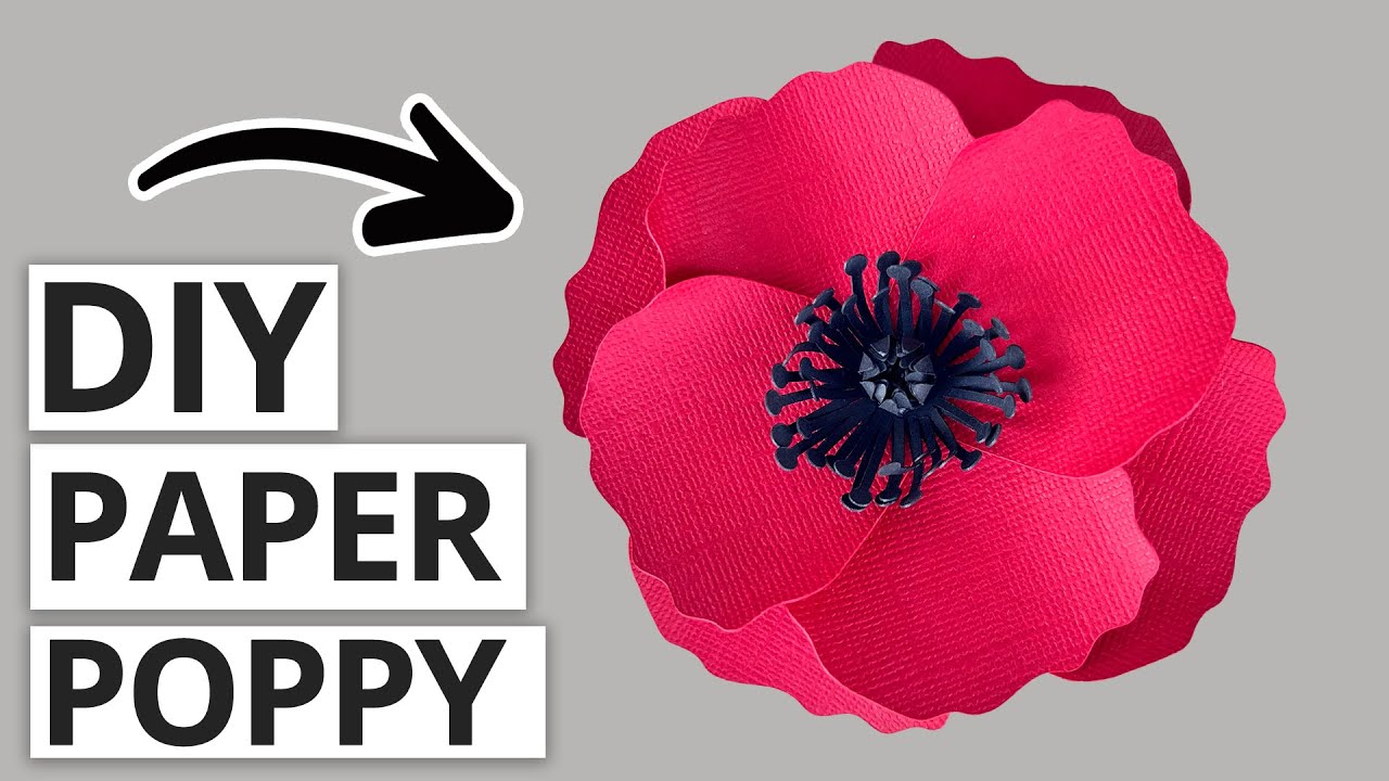 3D PAPER POPPY