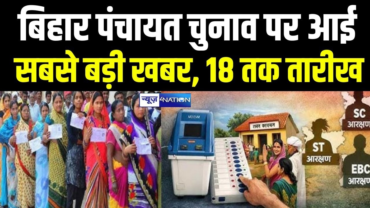 Bihar Panchayat Chunav पर आई सबसे बड़ी खबर, 18 तक तारीख |Bihar News | News4Nation