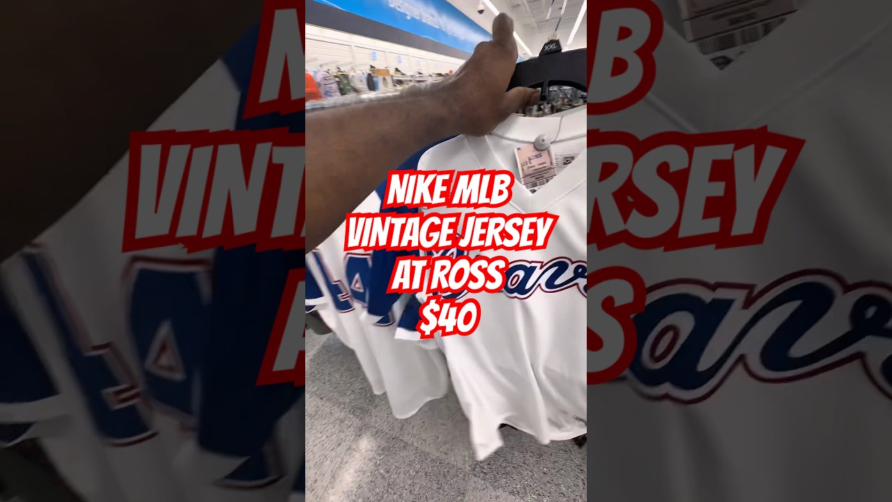 CRAZY FOUND NIKE VINTAGE MLB JERSEY AT ROSS FOR $40