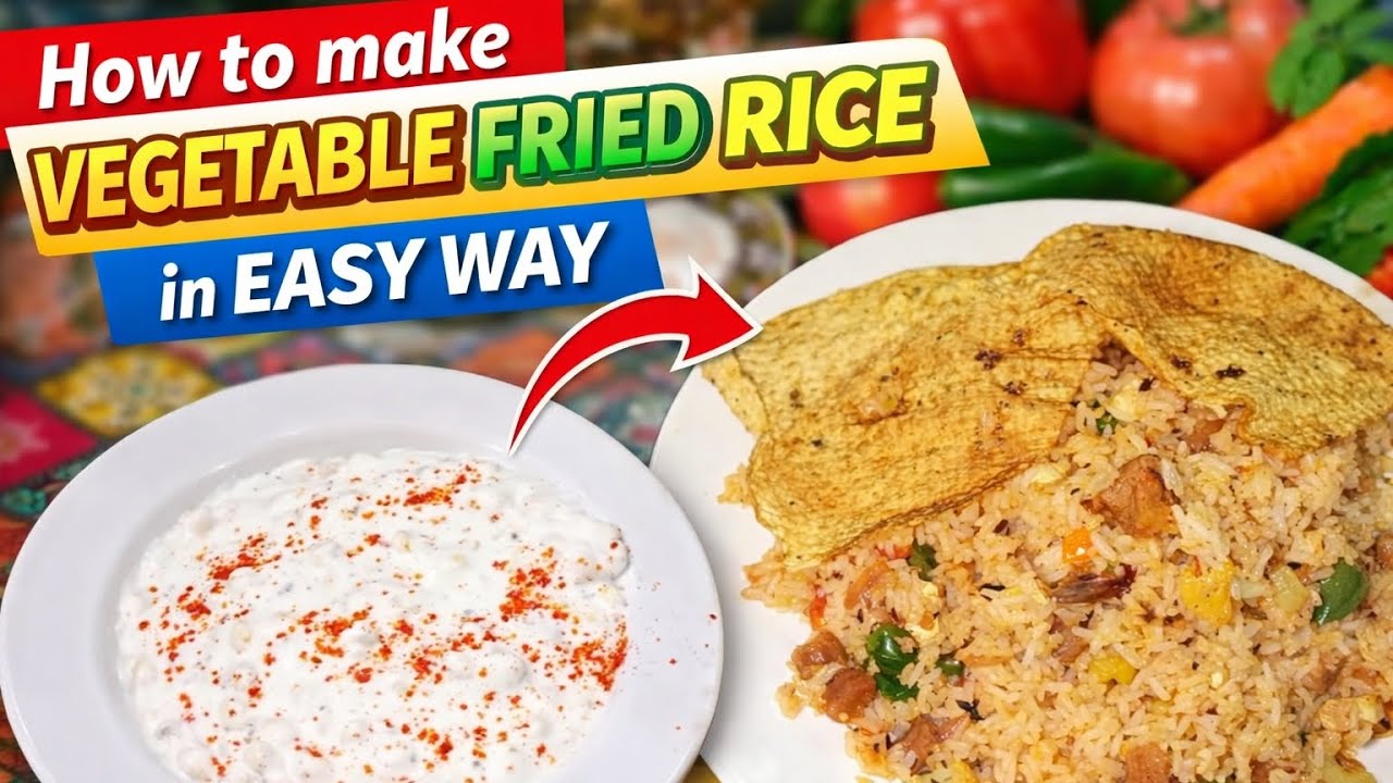 How to make vegetable fries rice (#Bihari kitchen#)