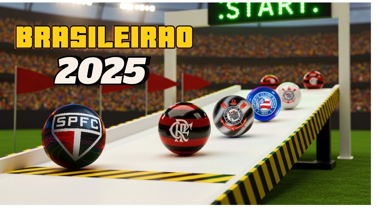 Campeonato Brasileiro 2025 9° rodada 🏁 Corrida de Bolinhas de Gude entre Clubes!