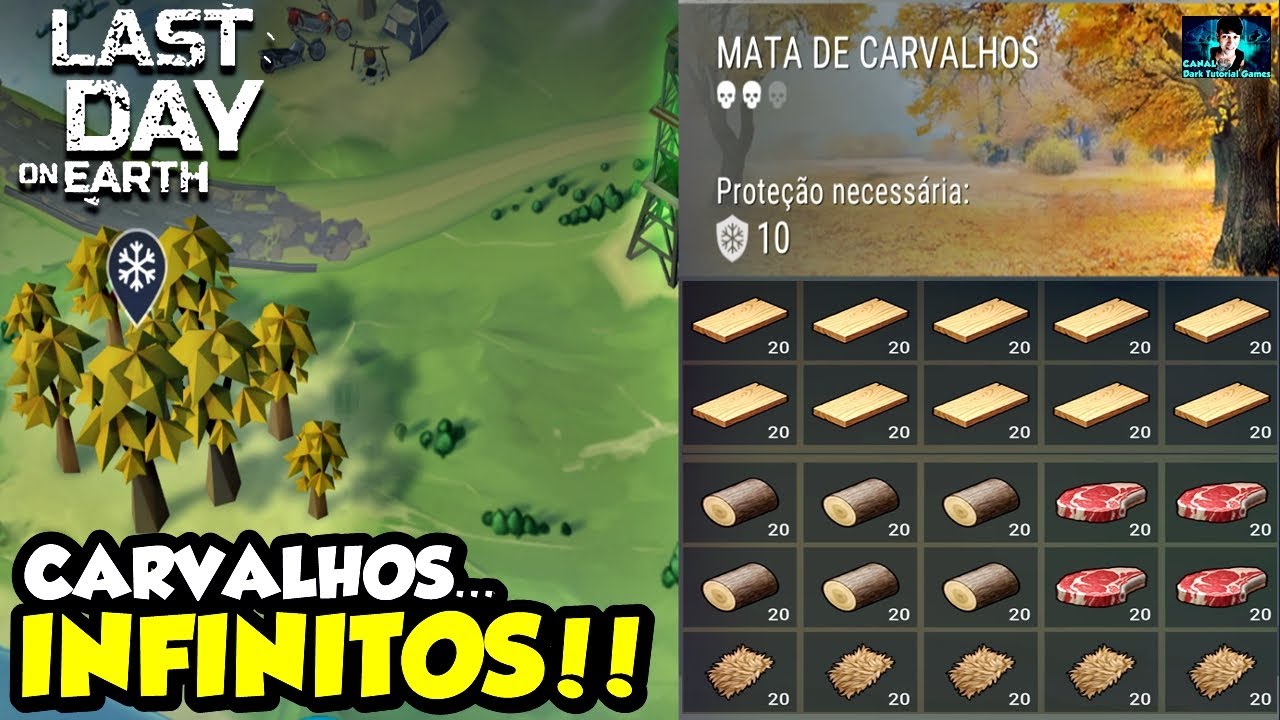 ●FARME DE CARVALHOS INFINITOS, CARNE E MUITO COURO/PELE CURTIDA!! 👁 Last Day on Earth